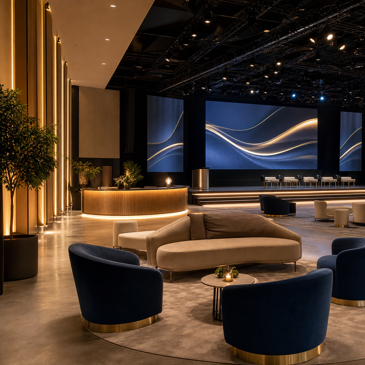 Furniture, technology and atmosphere
